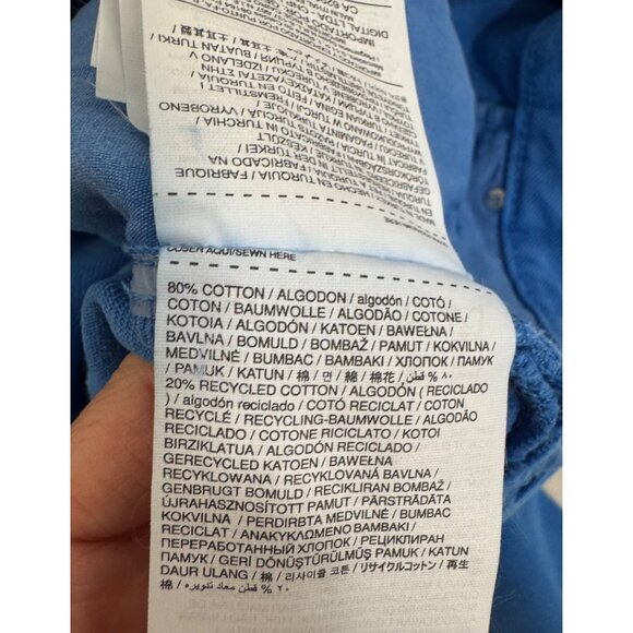 MNG Denim Nora wide leg jeans royal blue high waist 90s‎ sz 12(44) - Picture 9 of 9